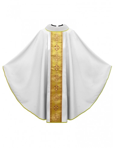Chasuble Alonso I gallon d'or blanche