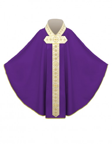 JHS medieval chasuble purple