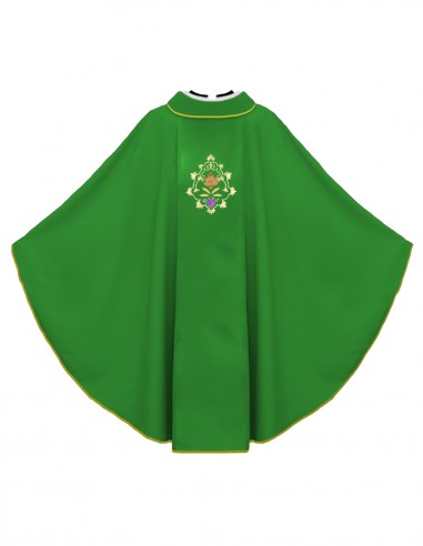 JHS grapes chasuble green