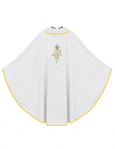 Chasuble JHS rayons blanche